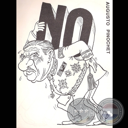 GENERAL AUGUSTO PINOCHET - Caricatura de Botti - Año 1992